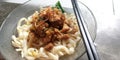 Mie ayam chicken nooddle in indonesia