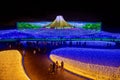 Mt.Fuji LED in garden of Nabana no Sato park, Nagoya, Japan
