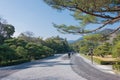 Approach at Ise Grand Shrine Ise Jingu Naiku - inner shrine in Ise, Mie, Japan. The Shrine was a Royalty Free Stock Photo