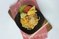 Mie Setan Noodle and Dimsum Royalty Free Stock Photo