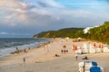 Miedzyzdroje, Poland -06/09/2021 - beach in Miedzyzdroje