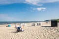 Miedzyzdroje, Poland -06/09/2021 - beach in Miedzyzdroje