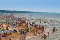 Miedzyzdroje-Poland - crowded beach in summer