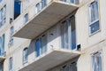 MIEDZYZDROJE, POLAND - JUNE 26, 2018. Building under construction. Apartment house exterior