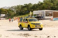 Miedzyzdroje, Poland -05.09.2021 - Wopr car on the beach in Miedzyzdroje Royalty Free Stock Photo