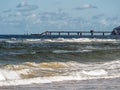 Miedzyzdroje resor with pier, Baltic Sea, Poland