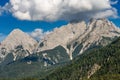 Mieming Range and Ehrwalder Sonnenspitze - Alps Tyrol Austria Royalty Free Stock Photo