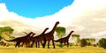 Mierasaurus Dinosaur Herd