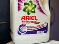 Ariel detergent close up shot. Royalty Free Stock Photo