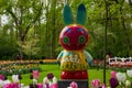 Miffy statue in the Keukenhof in 2022 in the Netherlands