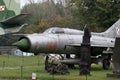 MIG-21 Soviet fighter, Warszawa, Poland Royalty Free Stock Photo