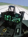 Interior of dynamic flight simulator in Military Institute of Aviation Medicine in Poland