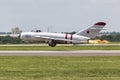 Mig Jet with exhaust fire Royalty Free Stock Photo