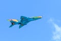 MiG-21 Lancer air force team formation. fighter jet plane Royalty Free Stock Photo