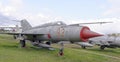 MiG-21 PFS-Front-line jet fighter(1957) Royalty Free Stock Photo