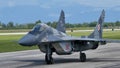 MiG-29 Polish Air Force military plane and fighter jet aircraft