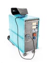 MIG welding machine on white background