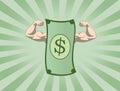 The Mighty Dollar - The Power of Money Royalty Free Stock Photo