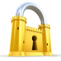 Mighty fortress as a padlock