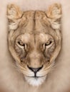 Mighty lioness Royalty Free Stock Photo