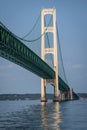 The Mighty Mackinac Bridge, Michigan Royalty Free Stock Photo
