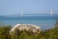 The Mighty Mackinac Bridge, Michigan Royalty Free Stock Photo