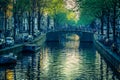 Canals of Amsterdam Sumptuous & Opulent Royalty Free Stock Photo