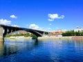 Mighty river Yenisei. Royalty Free Stock Photo