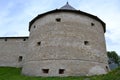 Klimentovskaya tower of the fortress in Staraya Ladoga