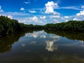 The Mighty Wabash River in Lafayette Indiana Royalty Free Stock Photo