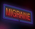 Migraine concept.