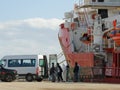 Migrant disembarkation from Ocean Viking ship