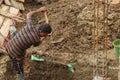 Migrant and local labourers are working for construction industry at Barasat, N.24 Parganas. Royalty Free Stock Photo