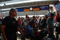 Migrants arriving at Munich Central Station