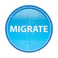 Migrate floral blue round button