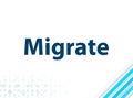 Migrate Modern Flat Design Blue Abstract Background