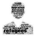 Migration Refugees Text Illustration Background Header