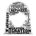 Migration Refugees Text Illustration Background Header