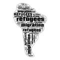 Migration Refugees Text Illustration Background Header