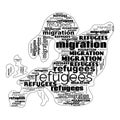 Migration Refugees Text Illustration Background Header