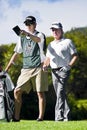 Miguel Angel Jimenez & Caddy Royalty Free Stock Photo