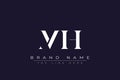 MIH abstract letter logo design Royalty Free Stock Photo