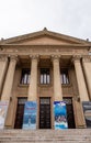 Mihai Eminescu National Drama Theater. Architecture moldovian, building with columns, heritage