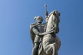 Mihai Viteazul Statue inside the Citadel Alba-Carolina in Alba Iulia, Romania Royalty Free Stock Photo