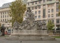 Mihaly Vorosmarty Monument, Budapest, Hungary Royalty Free Stock Photo