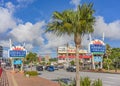 Mihama Town Resort American Village big sign located in the neighborhood of Naha City near Sunset Beach in Okinawa