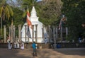 The Ambasthala Dagoba at the ancient site of Mihintale in Sri Lanka. Royalty Free Stock Photo