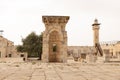 Mihrab Wa Mastabat Al-Sunawabar - pine prayer niche and stone bench, Ottoman period, on the Temple Mount, in the old city of