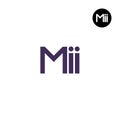MII Logo Letter Monogram Design Royalty Free Stock Photo