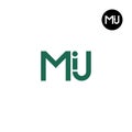 MIJ Logo Letter Monogram Design Royalty Free Stock Photo